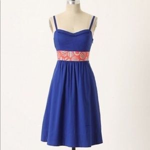 Anthropologie Edme & Esyllte Blue Dress